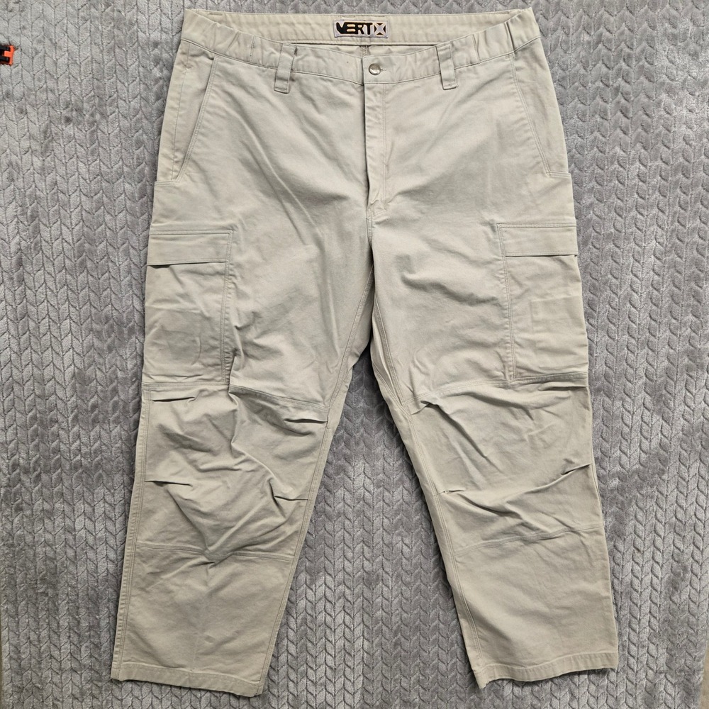 Vertx Mens Tactical Cargo Pants 40x30 Tan Khaki Cotton Stretch Canvas Utility